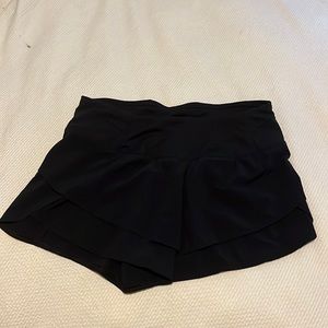 Black workout shorts
